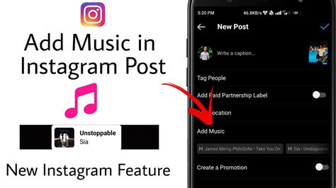 how to add music to your instagram post